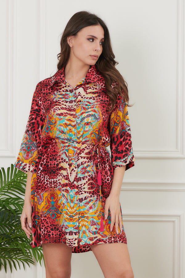 VESTIDO CAMISA MANCHAS