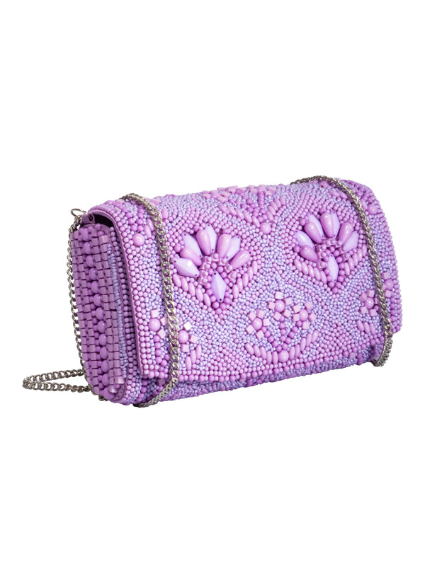 CLUTCH DE CUENTAS CON BANDOLERA