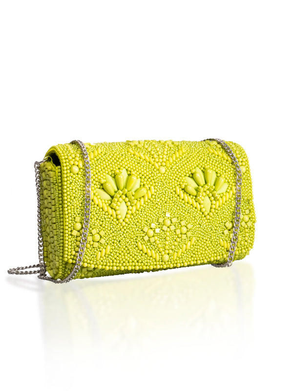 CLUTCH DE CUENTAS CON BANDOLERA