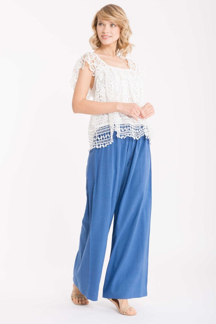 PANTALONE MISTO LINO- IC22-042 - #Moda Mare Positano#